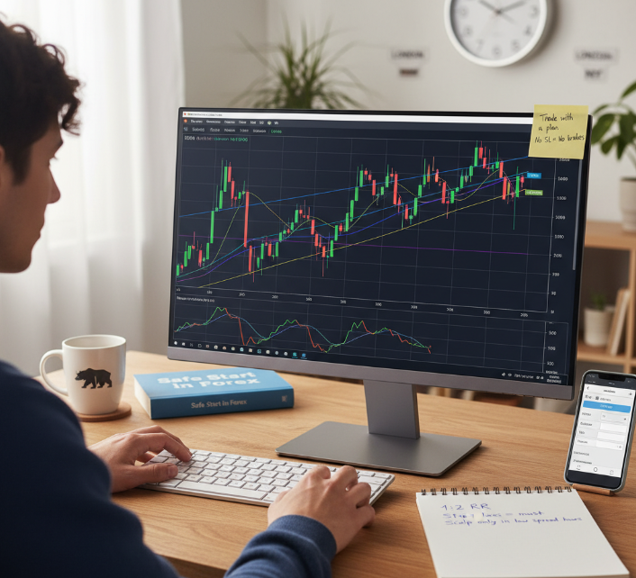 Start trading safe without blowing up your account. These steps are beginner-friendly and designed for real-world trading, not theory.